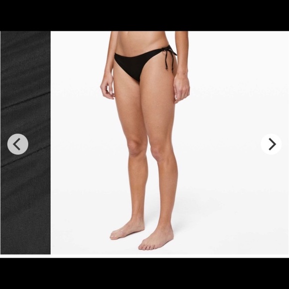 ISO LULULEMON SUN SOAKER BIKINI BOTTOMS 2 BLACK - Picture 2 of 3